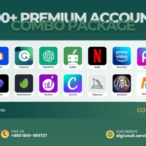 100+ Premium Account Combo Package